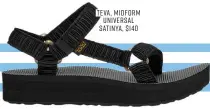  ?? ?? Teva, Midform Universal Satinya, $ 140