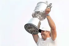  ?? EPA ?? BROOKS Koepka with the PGA Championsh­ip spoils.