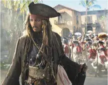  ?? WALT DISNEY PICTURES ?? Johnny Depp renoue avec le personnage de Jack Sparrow.