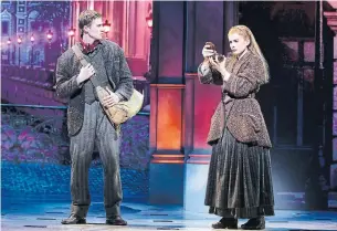  ?? MIKE NITZEL EVAN ZIMMERMAN ?? Jake Levy is Dmitry and Lila Coogan is Anya in “Anastasia.” The musical is loosely based on the Grand Duchess Anastasia of Russia, whose family was executed by Bolsheviks in 1918.