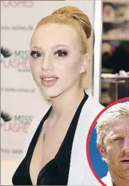  ?? TRISTAR ?? ANNA ERMAKOVA Y BORIS BECKER El tenista alemán se siente orgulloso de su hija, pero no de cómo se concibió. Él afirma que le “robaron” el esperma en una felación