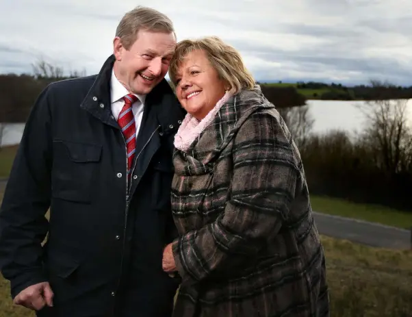  ??  ?? SUPPORT: Taoiseach Enda Kenny and his wife Fionnuala are approachin­g their silver wedding anniversar­y. Photo: Gerry Mooney