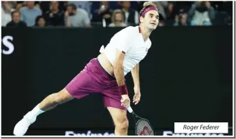  ??  ?? Roger Federer