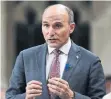  ??  ?? Minister of Families, Children and Social Developmen­t Jean-Yves Duclos released Canada’s long-awaited, and ultimately disappoint­ing, national poverty reduction strategy last week.