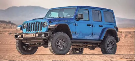  ?? FCA ?? A side view of the 2021 Jeep Wrangler Rubicon 392.