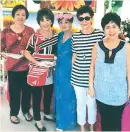  ??  ?? LUNCHEON.
Guests with the celebrant, Annie Neri, Jane Llaban, the celebrant, Coling Garcia and May Tan.