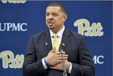  ?? Matt Freed/Post-Gazette ?? Jeff Capel and the Panthers face Duke in Capel’s return to the region that means so much to him.
