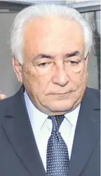 ??  ?? Ex- IMF boss Strauss- Kahn yesterday