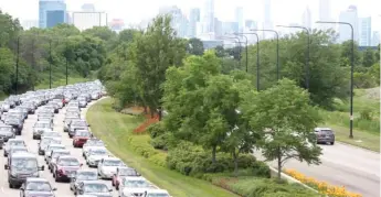  ?? SUN-TIMES FILE PHOTO ?? Chicago police are vowing to crack down on motorcycle gangs that like to race on some streets, including South Lake Shore Drive, and try to goad police into giving chase.