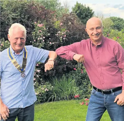  ??  ?? Hinckley Ambion Rotary Club has handed over to a new president for the coming year