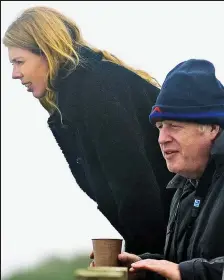  ??  ?? Bird-watching: Boris Johnson and Carrie Symonds