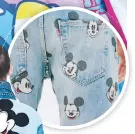  ??  ?? PRODUCTOS Desigual en su colección FW18, We Are Animals está llena de guiños a la cultura pop, con figuras como Mickey Mouse. Levi’s estampó al ratón en jeans y jackets.