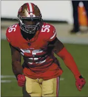  ?? SCOT TUCKER — THE ASSOCIATED PRESS ?? Outside linebacker Kwon Alexander was traded to the Saints after a subpar season for Kiko Alonso of Los Gatos.