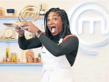  ?? ?? BATTLE: Paralympic champion Kadeena Cox is Celebrity MasterChef’s 2021 winner.