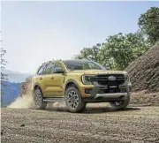  ?? /Supplied ?? Gravel gobbler: The Ford Everest XLT Sport passed a serious test of the real job of an SUV.