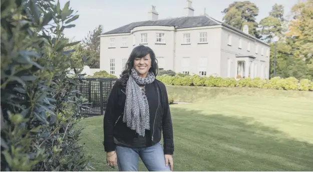  ?? PICTURE: MICHAL WACHUCIK ?? 0 Donna Pirie hopes to raise £1 million for charity by offering her home – complete with helicopter landing pad – in a raffle