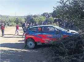  ?? (LA VOZ / ARCHIVO) ?? Sucedió en el Rally Mundial de 2015 en Capilla del Monte.