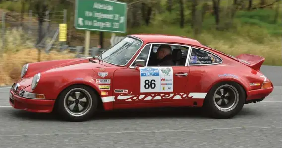  ??  ?? Below: Mark at work on the Adelaide Motorsport Festival Adelaide Hills Rally (photo: Bob Taylor)