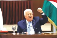  ?? (Alaa Badarneh/Pool via Reuters) ?? MAHMOUD ABBAS used the meeting to reassert his position as the Palestinia­ns’ unconteste­d leader.