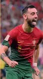  ?? GETTY ?? L’uomo in più Bruno Fernandes, 28 anni, trequartis­ta del Manchester United. Con il Portogallo ha 51 presenze dal novembre 2017, con 13 gol