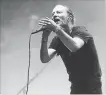  ?? THE ASSOCIATED PRESS ?? Thom Yorke of Radiohead performs at Madison Square Garden last week.