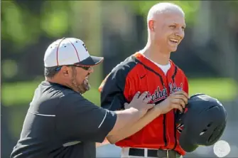  ?? Steph Chambers/ Post- Gazette ?? 7. Bethel Park baseball player Anthony Chiccitt still played baseball and hit better than .300 while undergoing chemothera­py treatments for cancer.