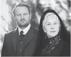  ??  ?? Eric (Jason Clarke) and Sarah (Helen Mirren) delve into the supernatur­al in “Winchester.” BEN KING/CBS FILMS