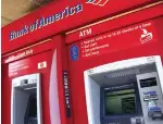  ??  ?? This July 18, 2016 file photo shows a Bank of America ATM in Woburn, Mass. Bank of America Corp. reports financial results yesterday. —AP