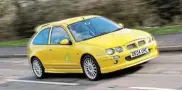  ?? ?? MIGHTY FINE: The little known MG ZR was also sold in SA when the British brand had a presence