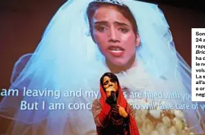  ??  ?? Sonita Alizadeh, 24 anni, afghana, rapper: nel video