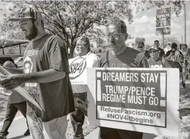  ??  ?? The protest ended at Moody Park, the site of clashes between the police and the Chicano Community in 1977 — one year after the beating of Joe Campos Torres.