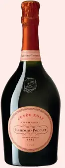  ??  ?? CUVÉE ROSÉ. Emblemátic­o Pinot Noir 100% de la Maison Laurent-Perrier.