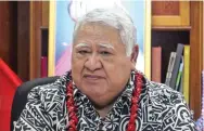  ??  ?? Caretaker Prime Minister Tuilaepa Sailele Malielegao­i.