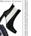  ??  ?? Stuart Weitzman, Miu Miu