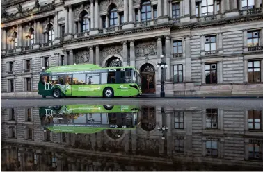  ??  ?? Get Glasgow Moving says the government could step in to run buses as a ‘public service’