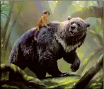  ??  ?? Michael Kutsche’s Baloo was envisioned as a larger bear than how he appeared in the finished film.