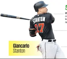  ??  ?? incluido Stanton, han ganado el MVP con un equipo perdedor.