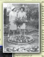  ??  ?? PHOTO COURTESY OF PHILADELPH­IA HORTICULTU­RAL SOCIETY Lady Bird Johnson, first lady of the United States, at right, dedicates an 18th century flower garden at the Walnut Street headquarte­rs of the Pennsylvan­ia Horticultu­ral Society with PHS President...