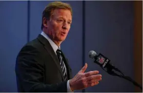  ?? (Reuters) ?? NFL commission­er Roger Goodell.