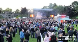  ??  ?? The crowd at the Manics’ 2015 gig