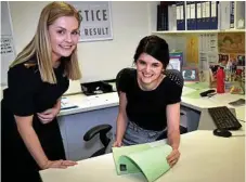  ?? Photo: Bev Lacey ?? Maurice Blackburn Lawyer Sam Walker (left) with Toowoomba office leader Allison Grimley.