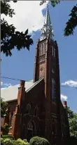  ?? Will Waldron / Times Union ?? St. Adalbert’s Church in Schenectad­y was built in 1910 at the edge of the Mont
Pleasant neighborho­od.