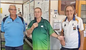  ?? ?? Trade Day winners: Garry Carter, Mal Beer and Tel Pearce.