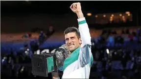  ??  ?? Novak Djokovic a remporté l’Open d’Australie pour la 9 fois de sa carrière.