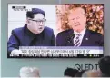  ?? LEE
JIN-MAN/AP ?? Kim Jong Un and President Trump plan to meet in Singapore.