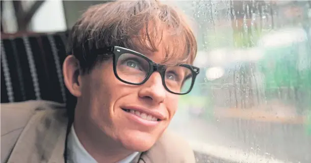  ??  ?? TRIBUTE: Eddie Redmayne has donated a signed copy of his script for The Theory Of Everything, in which he portrayed Professor Stephen Hawking, who had MND