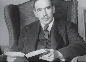  ?? PUBLIC DOMAIN IMAGE ?? Influentia­l British economist John Maynard Keynes is seen in a historical portrait.