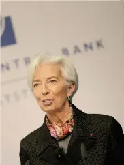  ??  ?? «Imperterri­ta». La presidente della Banca centrale europea. Christine Lagarde
AFP
