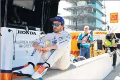  ??  ?? 2017. Fernando Alonso ya participó en la Indy 500 con Andretti.