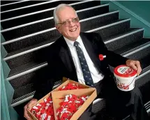  ?? ANDY JACKSON/ STUFF ?? Reg Trowern pictured in April 2010 promoting the Anzac Day Poppy Appeal.